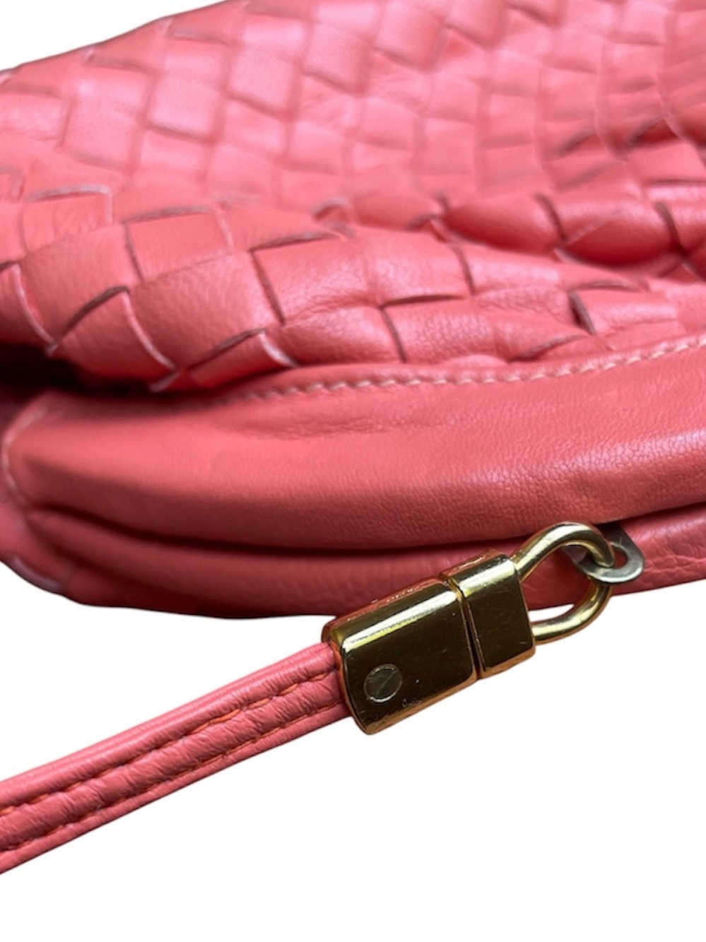 MAYERS vintage woven leather kisslock crossbody/clutch. - Picture 4 of 11